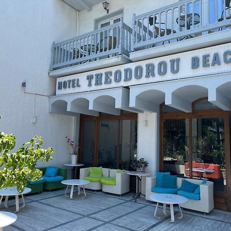 Theodorou Beach Hotel Apartments プサリビ エクステリア 写真